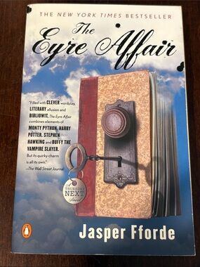 The Eyre Affair by Jasper Fforde paperback book. EUC.